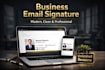 design a professional clickable HTML email signature