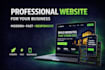 create a modern responsive landing page website design
