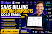 stripe saas billing custom snapshots cold email for agencies, consultants ghl
