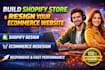 build shopify store and redesign your eccommerce website