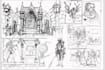 draw a concept sketch of characters, objects, background