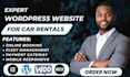 build a car rental website, automotive website, car booking system in wordpress