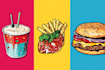 make a food pop art illustration