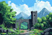 create pixel art game backgrounds and environments