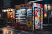 design vending machine wrap design and car wraps