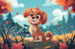 create cartoon background illustration