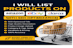list products on amazon ebay and daraz with SEO optimization