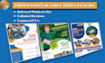 design eye catching education flyer for school