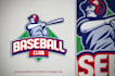 design high quality pickleball, baseball logo with creative concept
