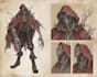 create a fantasy horror character art and horror art