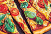 make a food pop art illustration