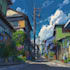 do anime style art with simple background
