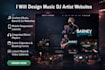 design music dj artist website
