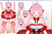 live 2d vtuber model, 2d vtuber model, live2d vtuber model, 2d vtuber commission