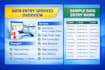 do data entry, excel, copy paste, web research, PDF conversion