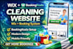 build a wix cleaning website with bookingkoala booking system