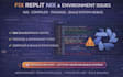 fix replit nix error rebuild nix environment complier and package issues