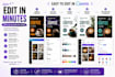 create editable social media post design templates