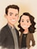 make family or couple caricature