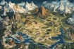 vector map illustration fantasy map design city map