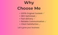 write SEO content, copywriting, and high converting email copy