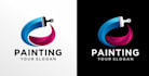 design a graffiti logo with real spray paint textures