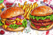 create food illustration in my style