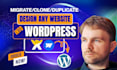 clone, duplicate or migrate website to wordpress, wix, webflow expert