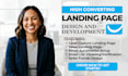 design getresponse landing page, landing page design, sales page creation