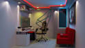design 3d gaming room, isometric room design, 3d streaming room