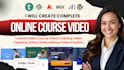 online course video, talking head editing for elearning training video PPT slide