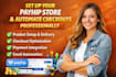 set up payhip  products checkout  and automation professionally