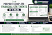 prepare financial statements in excel