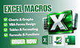 create excel dashboard, KPI reports and automate tasks