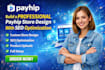 build a professional payhip store design with SEO optimization