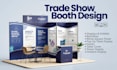 design trade show booth and backdrop for your exhibition
