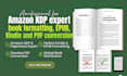 amazon KDP expert for book formatting, epub, kindle and PDF conversion