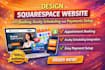 design squarespace website with booking, acuity scheduling and payments setup