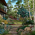do landscape garden design, backyard, pool, patio