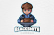make an awesome blacksmith logo with express delivery