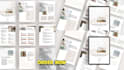 design minimalist client kit, welcome template, canva editable, onboarding