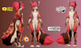 model 3d nsfw vrchat avatar, furry vtuber model, vseeface vrm, animaze, vbridger