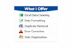 clean, format and organize excel data professionally