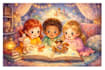 create watercolour childrens book illustrations for KDP and selfpublishing