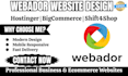 build webador website hostinger bigcommerce shift4shop webador redesign