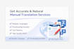 do manual translation professionally