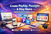 create payhip store website  pensight etsy store digital products online caurse