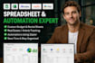 create custom google sheet excel data analysis excel spreadsheets automation