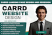 design carrd website redesign carrd landing page design and redesign