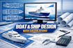 design both or ship with ga plan, stability calculation and 3d modelling
